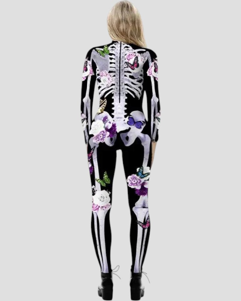 Women’s Floral Skeleton Jumpsuit