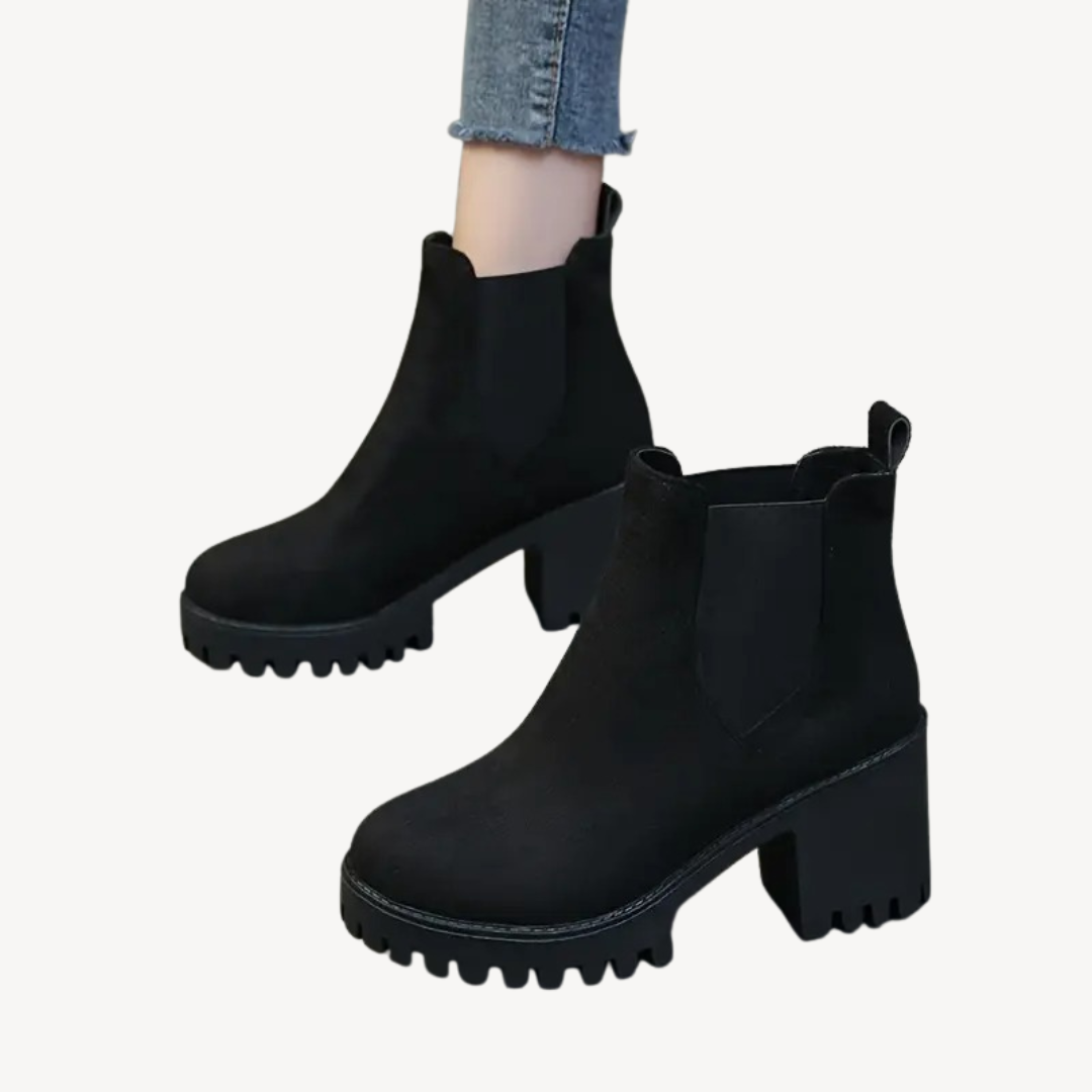 Women’s Elegant Chunky Heel Chelsea Boots