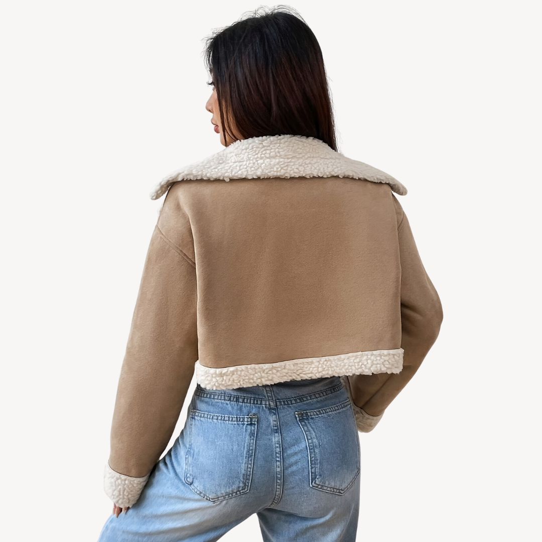 Women’s Faux Shearling Suede Jacket
