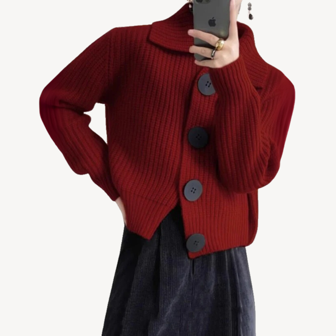 Women’s Big Button Knit Cardigan