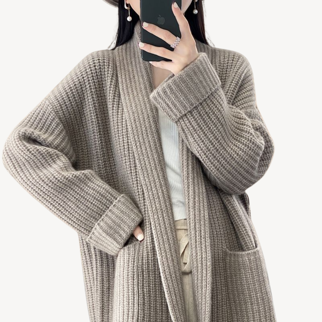 Women’s V-Neck Knitted Sweater Jacket