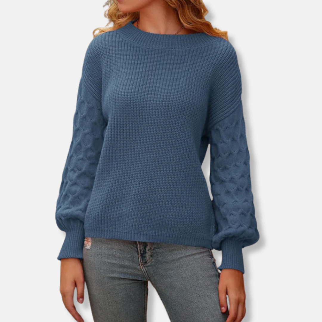Women’s Textured Chunky Ribbed Pullover