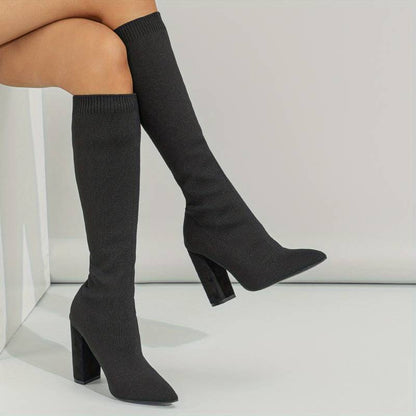 Soft Sock Boots With Cushioned Heels For Everyday Wear