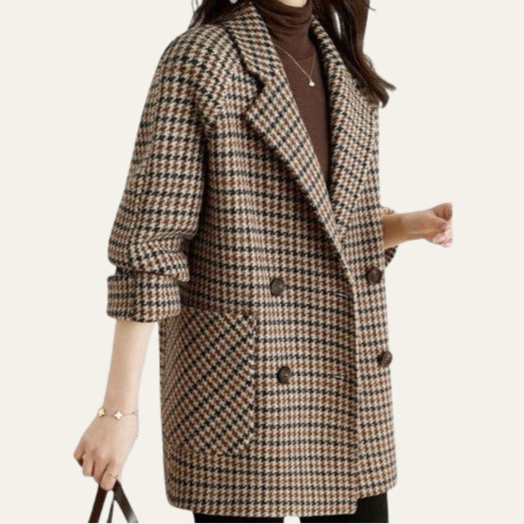 Women’s Classic Houndstooth Coat