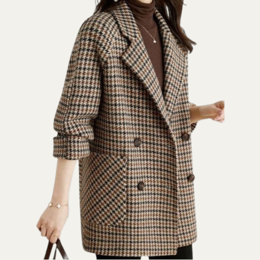 Women’s Classic Houndstooth Coat