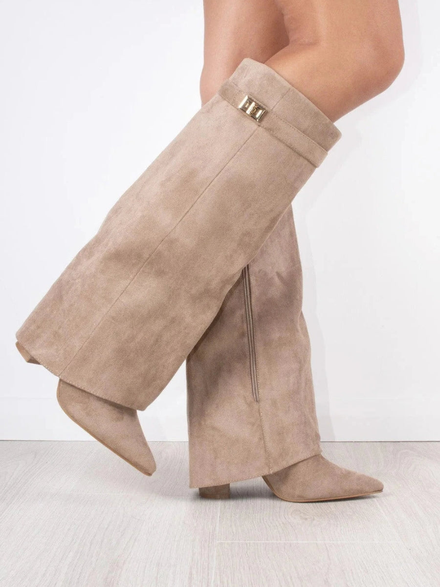Classic Tall Black Suede Women's Boots