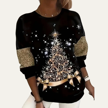 Women’s Starry Tree Christmas Sweatshirt