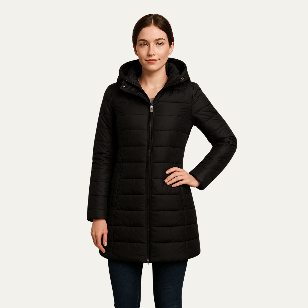 Women’s Long Line Hooded Puffer Coat