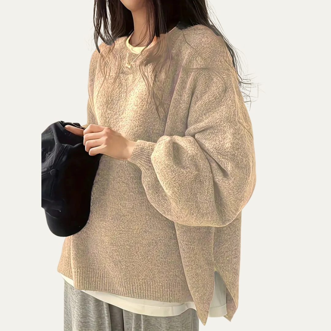 Women’s Oversized Balloon Sleeve Knit Sweater