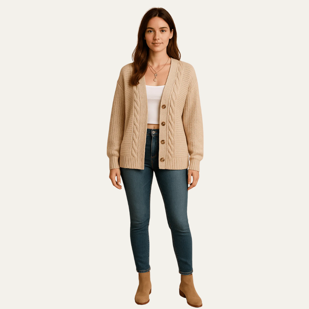 Women’s Cozy Cable Knit Cardigan