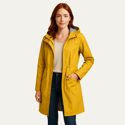 Women’s Drawstring Waist Hooded Anorak Jacket