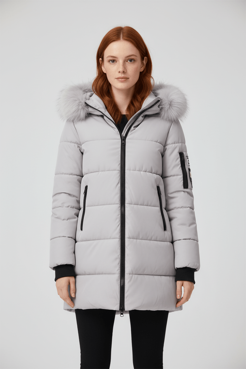 Women’s Fur Trimmed Hooded Winter Parka