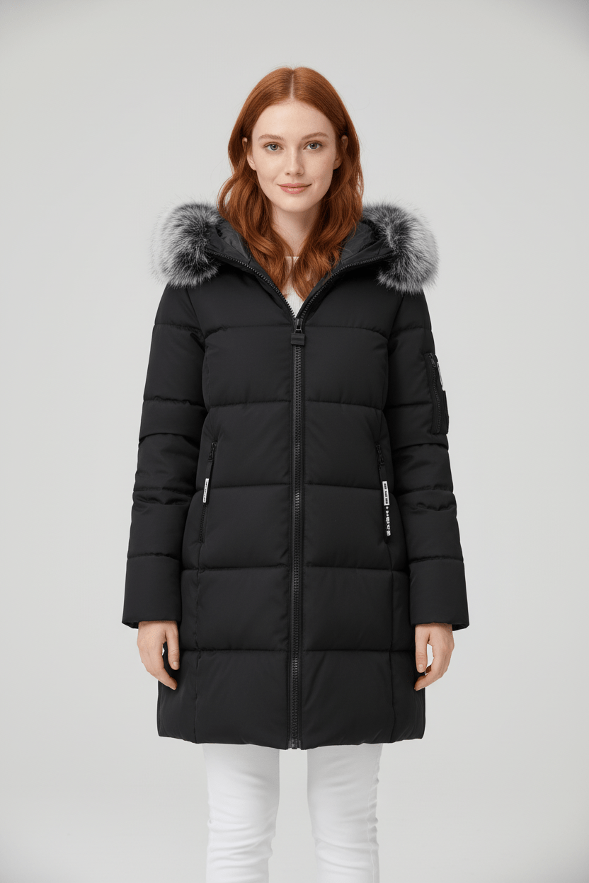 Women’s Fur Trimmed Hooded Winter Parka