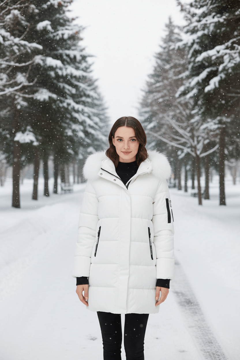 Women’s Fur Trimmed Hooded Winter Parka