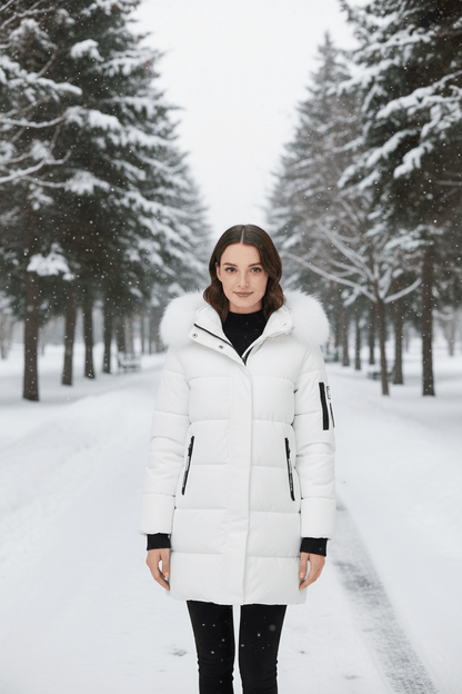 Women’s Fur Trimmed Hooded Winter Parka