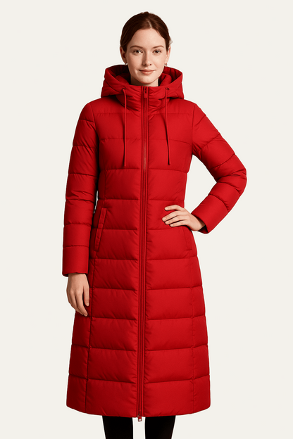 Women’s Maxi Long Hooded Quilted Puffer Coat