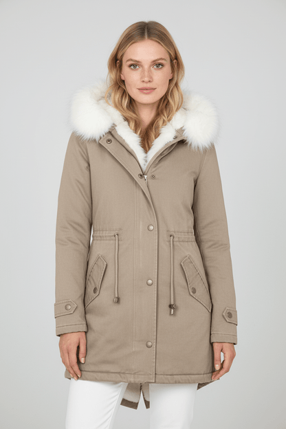 Women’s Fur Lined Hooded Winter Parka