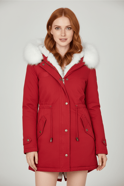 Women’s Fur Lined Hooded Winter Parka