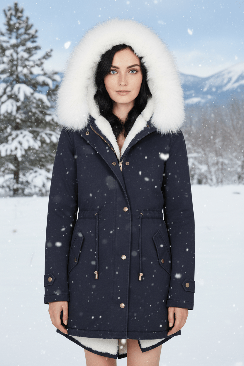 Women’s Fur Lined Hooded Winter Parka