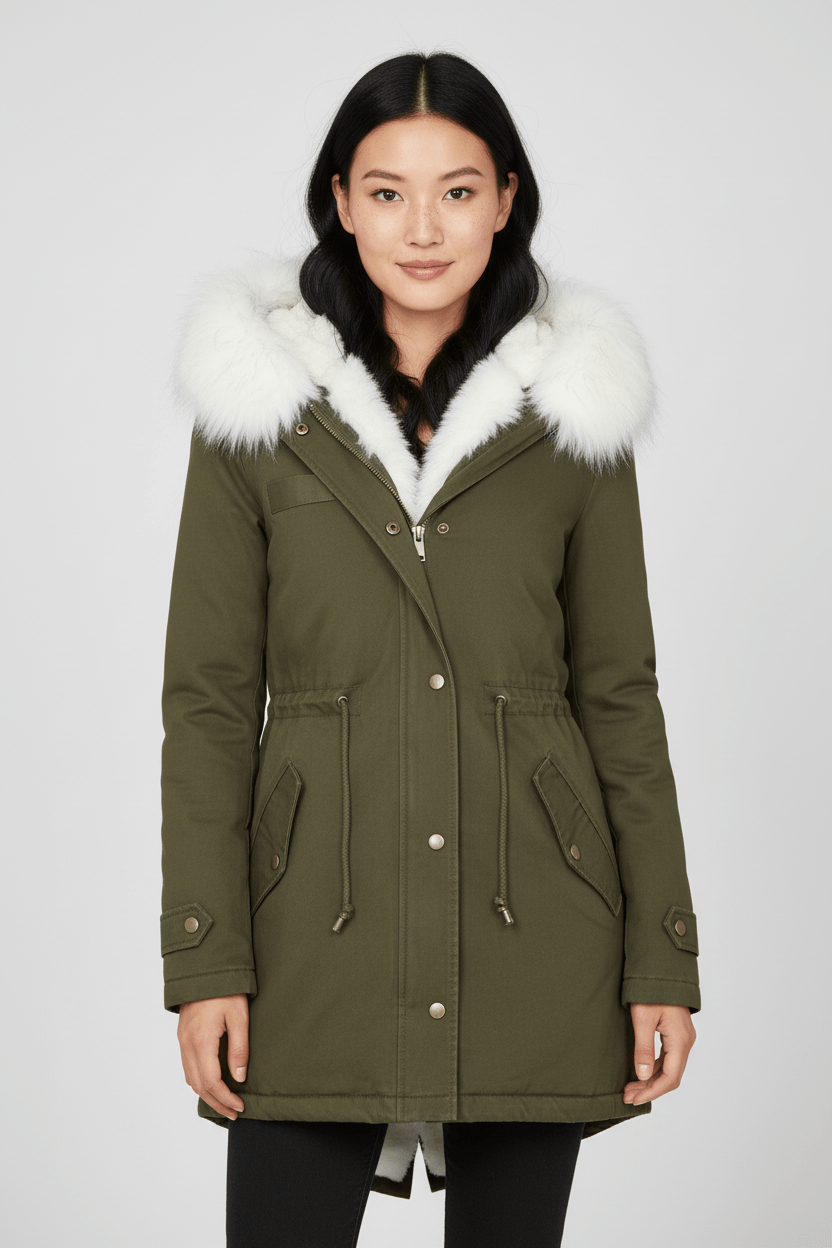 Women’s Fur Lined Hooded Winter Parka