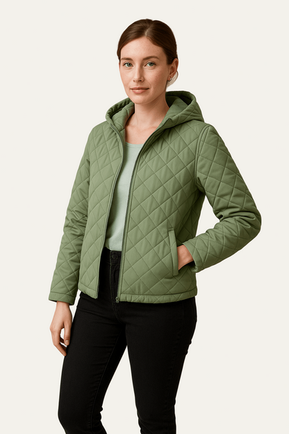 Women’s Quilted Hooded Jacket