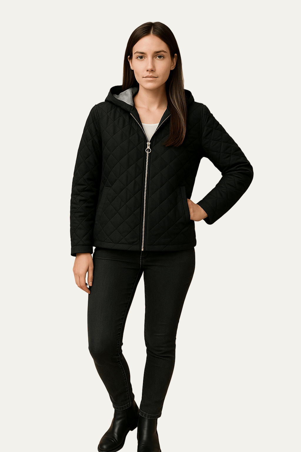 Women’s Quilted Hooded Jacket