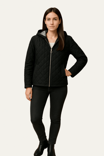 Women’s Quilted Hooded Jacket