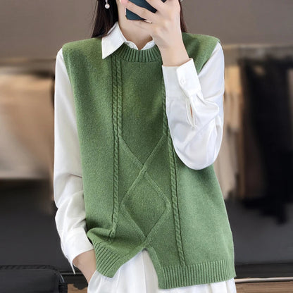 Women's Cashmere O-neck Pullover