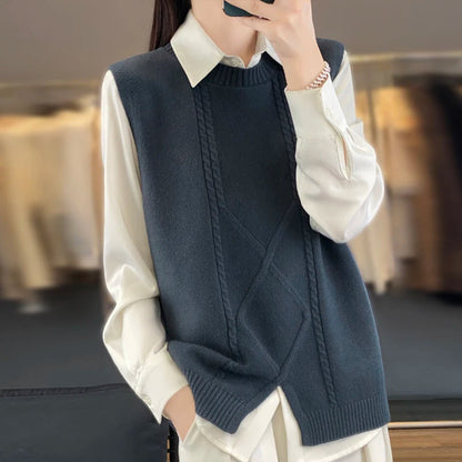 Women's Cashmere O-neck Pullover
