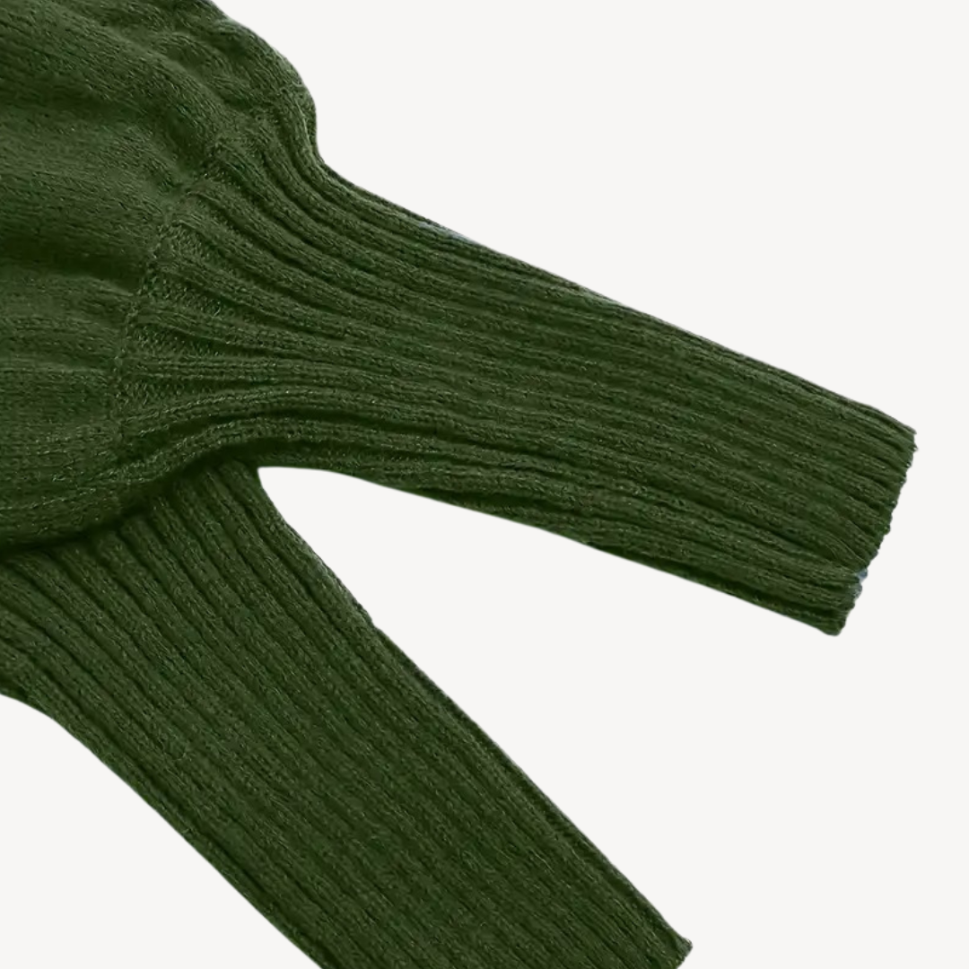 Cable Knit Turtleneck Sweater for Women