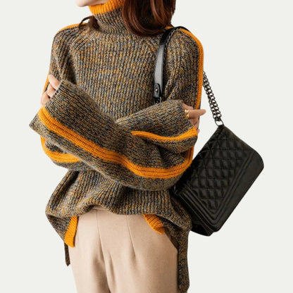 Women’s Textured Knit Turtleneck Sweater