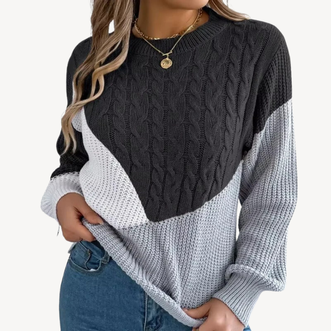 Women’s Colorful Patchwork Sweater