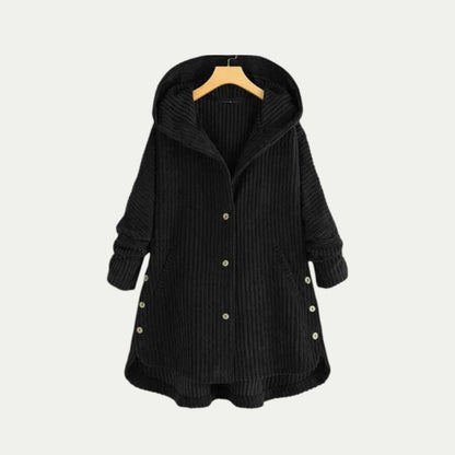 Women’s Ribbed Hooded Longline Cardigan