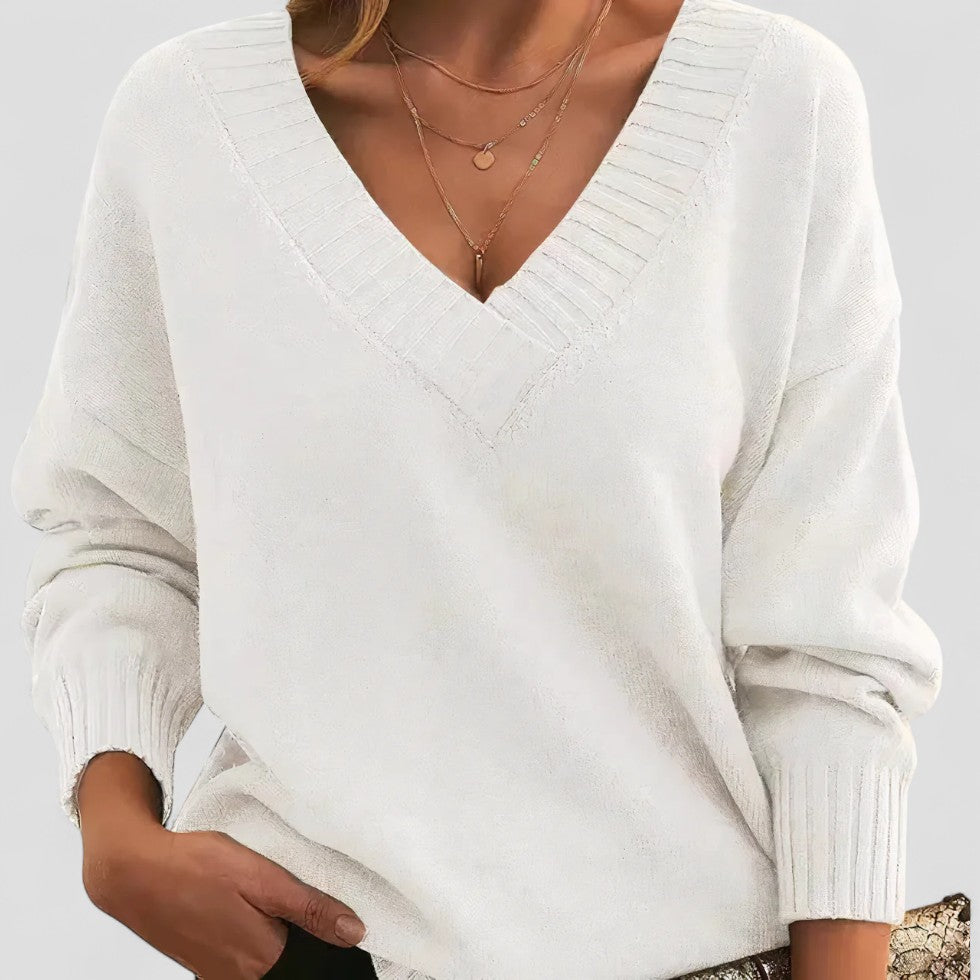 Women’s V Neck Knit Sweater