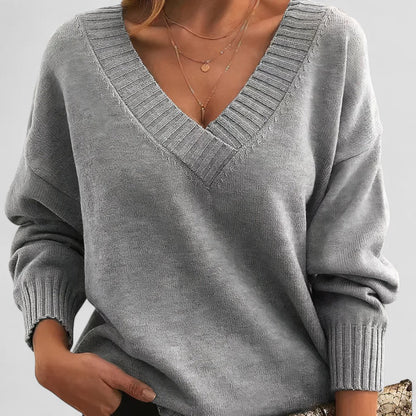 Women’s V Neck Knit Sweater