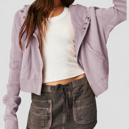 Women’s Waffle Full Zip Hoodie