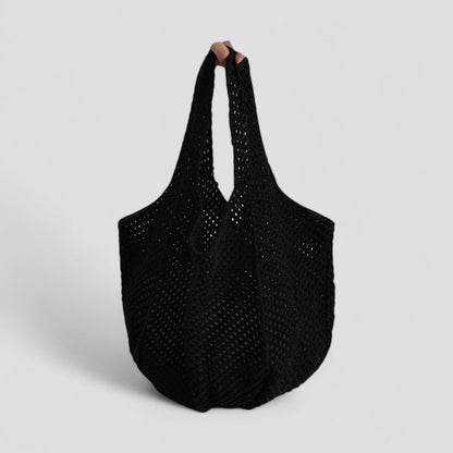 Crochet Shoulder Tote Bag Summer Beach Knit Handbag