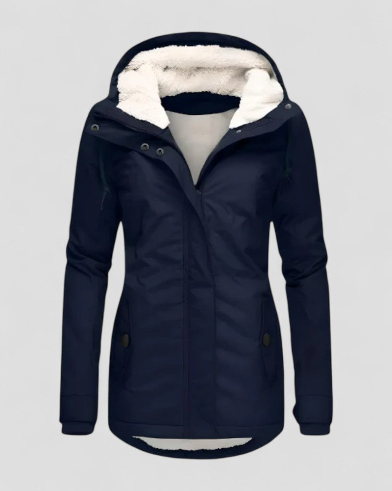 Insulated Waterproof Winter Jacket with Hood for Women