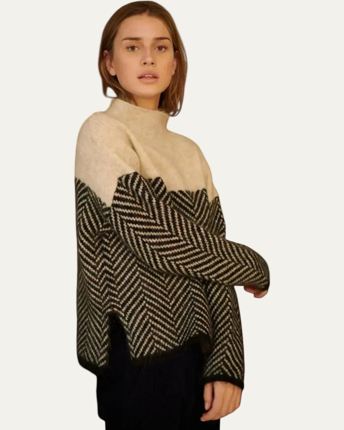 Women’s Oversized Chunky Knit Turtleneck Sweater
