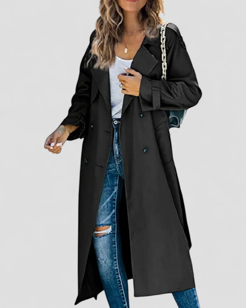 Women’s Double-Breasted Trench Coat