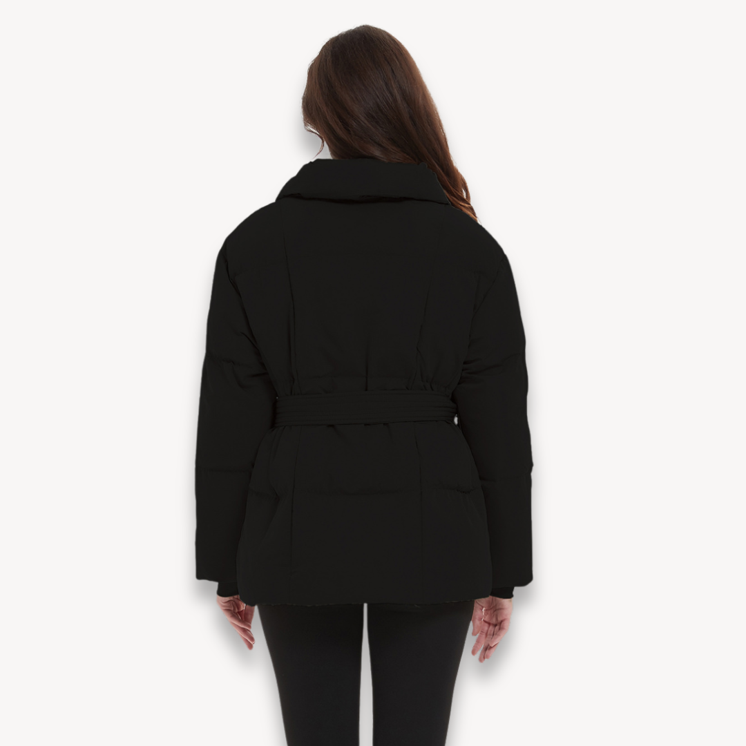 Women’s Belted Quilted Puffer Jacket