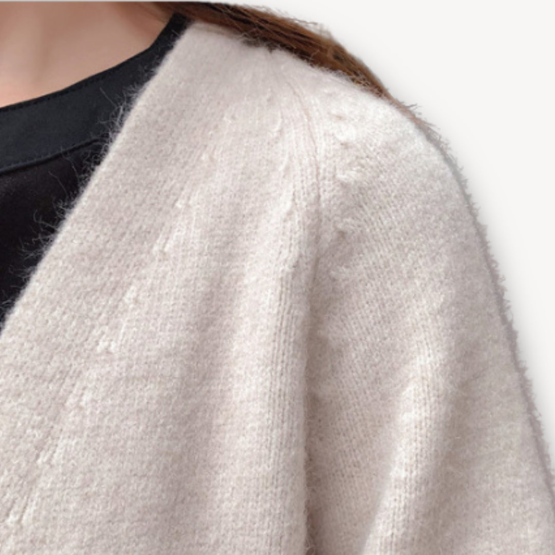 Women's Cashmere Cardigan - Long Open Front