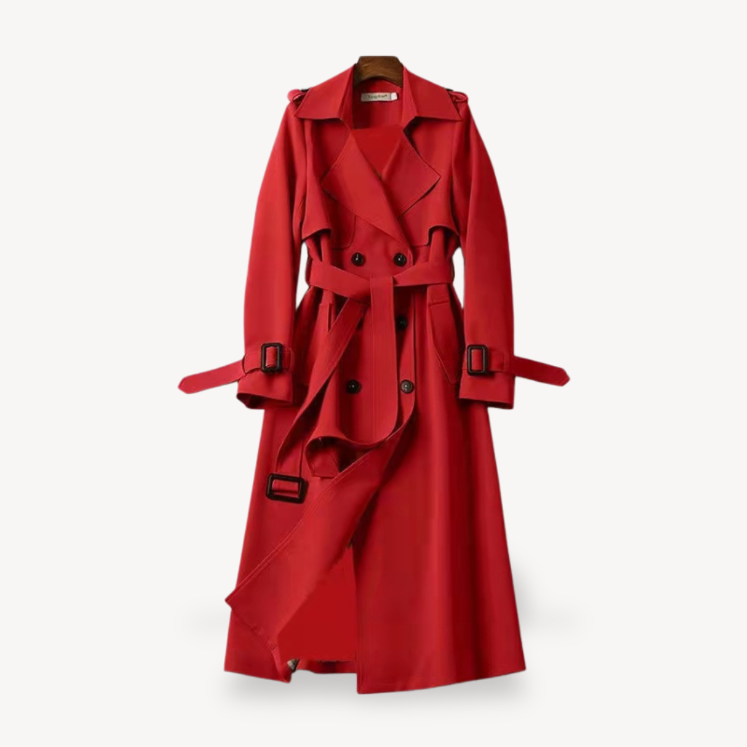 Women’s Elegant Lace Up Trench Coat