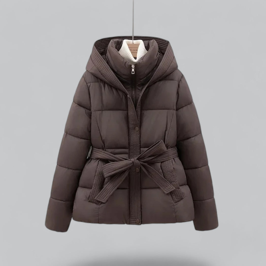 New Winter Jacket Parka Belted Coat
