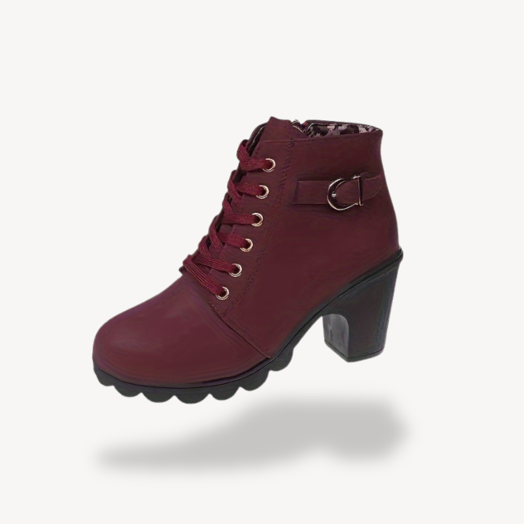 Women’s Elegant Lace-up High Heel Boots