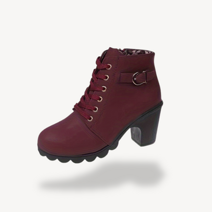 Women’s Elegant Lace-up High Heel Boots