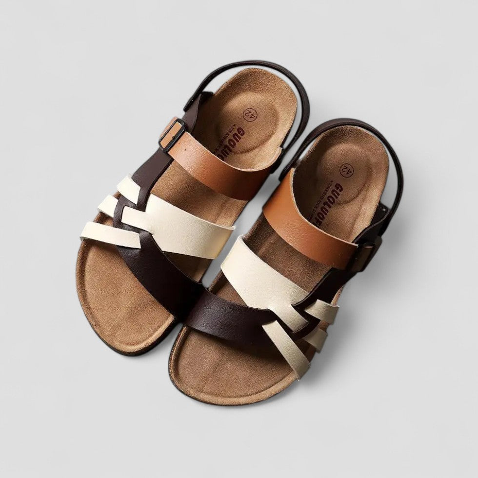 Orthopedic Soft Leather Walking Sandals for Women