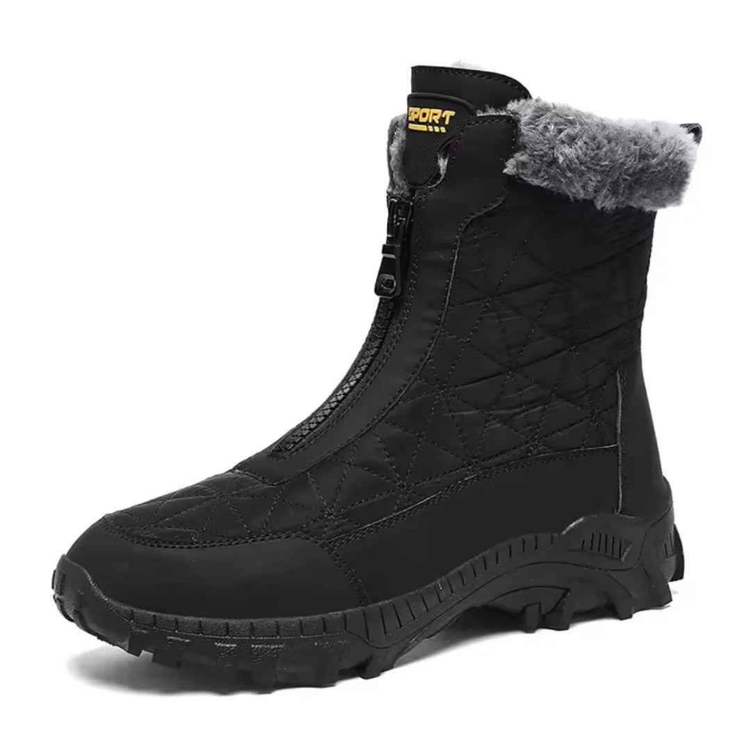 Women’s Hidden Heel Warm Leather Boots
