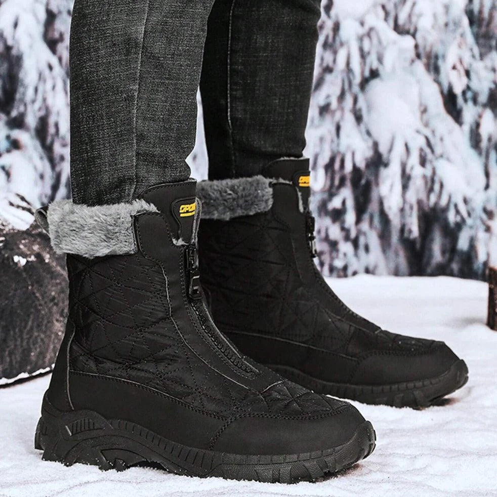 Women’s Hidden Heel Warm Leather Boots