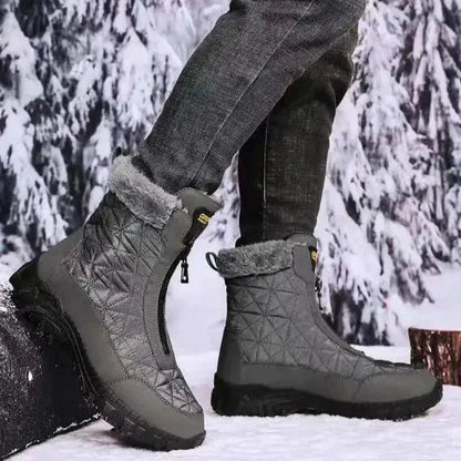 Women’s Hidden Heel Warm Leather Boots